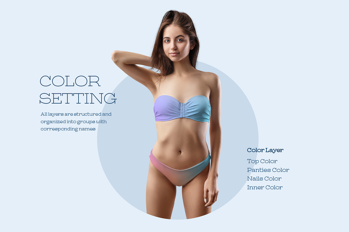 7 Mockups Bikini Swimsuit, an Apparel Mockup by Grow Design Craft Studio (Photo 2 of 7)
