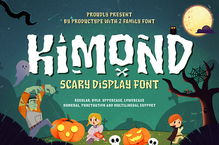 Kimond - Halloween Display Font, a Handwritten Font by productype1