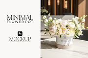 Elegant Floral Flower Pot Mockup, a Cups & Container Mockup by aana_flavs (Thumbnail 1 of 3)