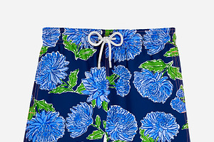 Blue And Green Floral Pattern