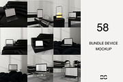 58 BUNDLE PSD DEVICE MOCKUP, a Mac Mockup by DSTUDIO888 (Thumbnail 1 of 7)