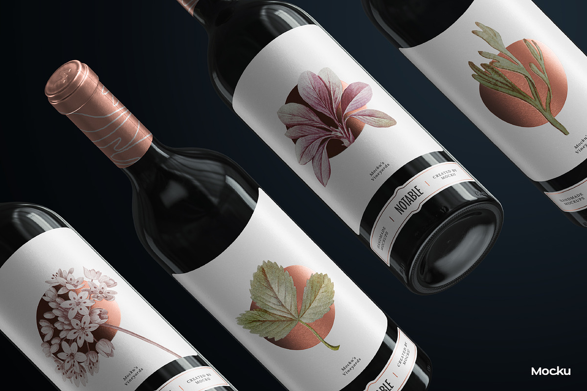 The wine creator - Bordeaux bottle, a Product Mockup by Mocku (Photo 9 of 14)