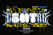 Bubble Core Graffiti Mix Metal Font, a Blackletter Font by alit design (Thumbnail 5 of 22)