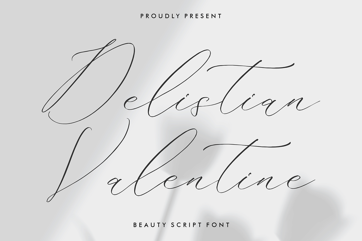 Delistian Valentine Beauty Script, a Script Font by Storytype Studio (Photo 1 of 15)