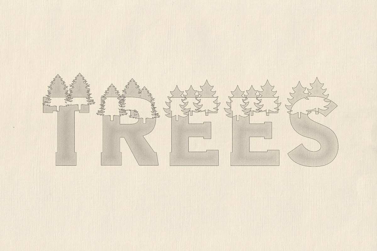 Forest Outdoors Font, a Font by vladocar (Photo 7 of 9)