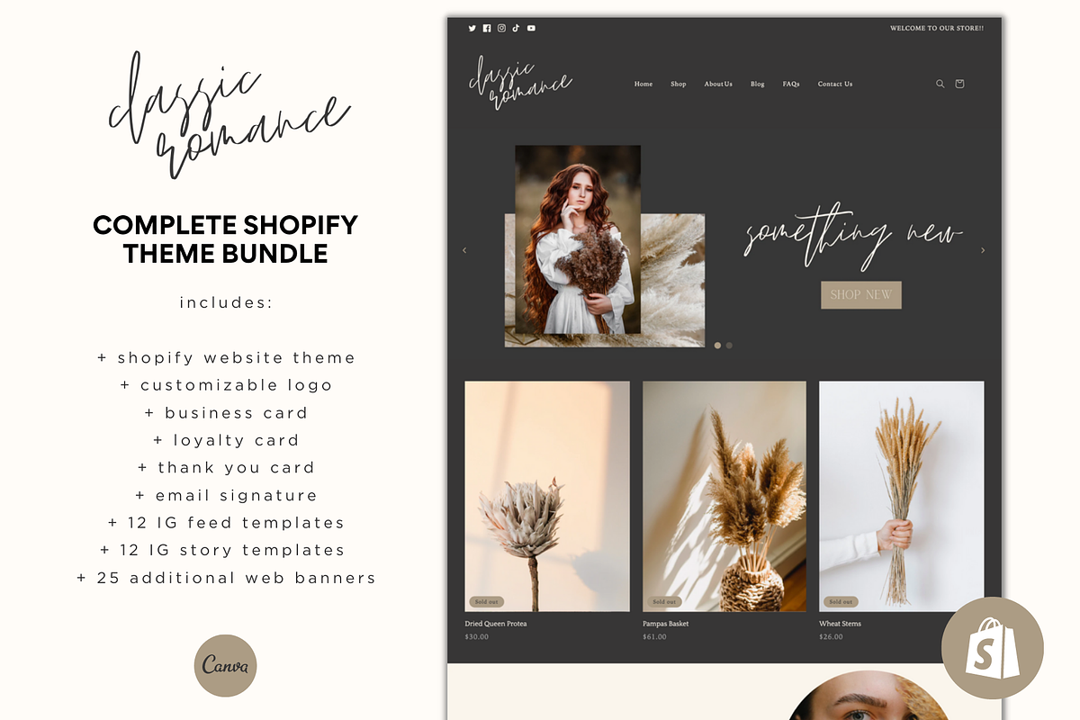 Classic Romance Shopify Theme Bundle, a Templates & Theme by Easy Website Themes (Photo 1 of 10)