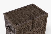Wicker Storage Trunk 05 Walnut Brown, an Object 3D Model by Markelos (Thumbnail 2 of 10)
