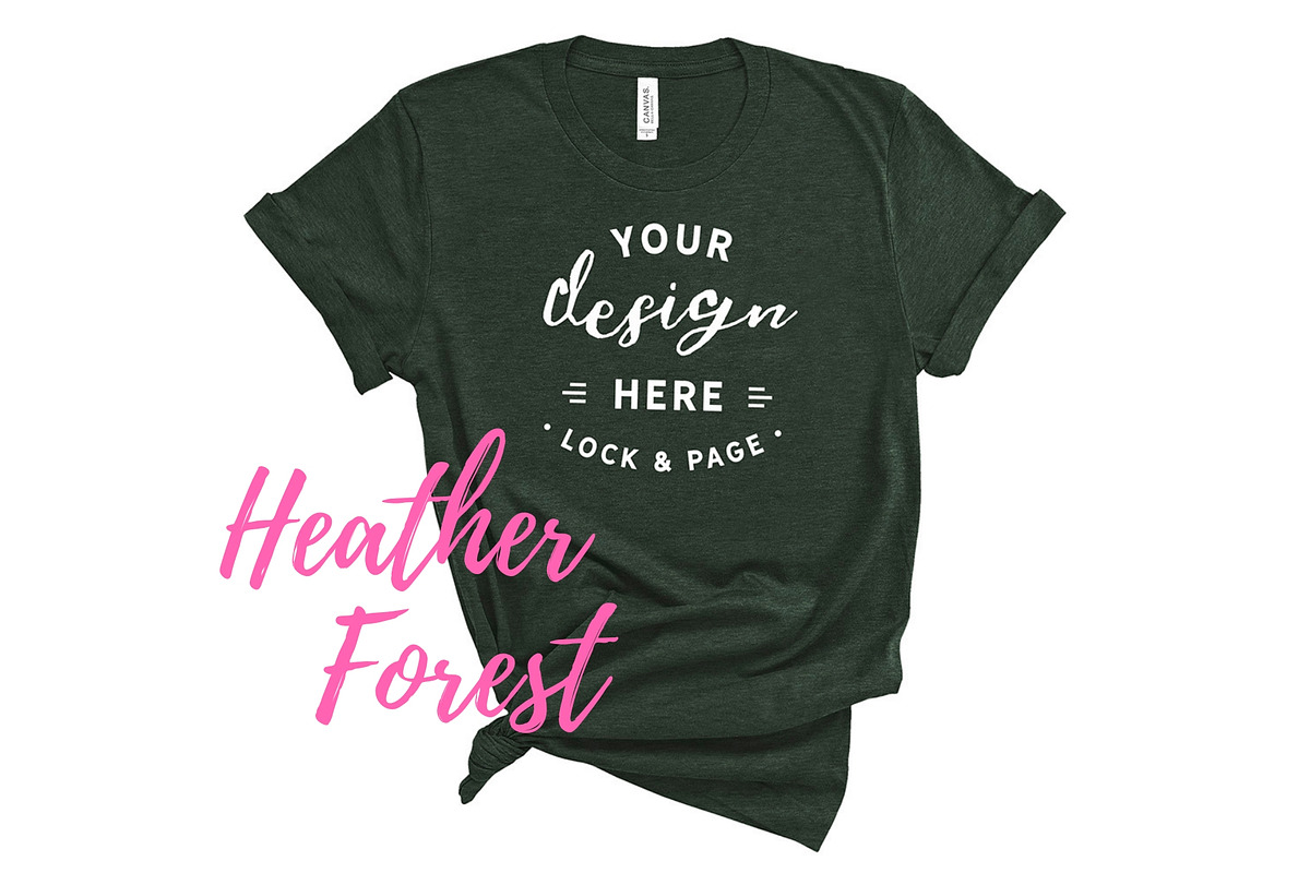 Bella Canvas TShirt Mockups On White, a Shirt Mockup by lock and page (Photo 14 of 92)