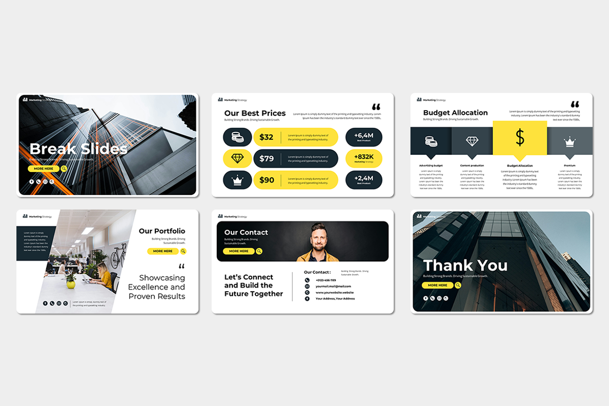Marketing Strategy - Google Slides, a Presentation Template by QR Design Studio (Photo 3 of 3)