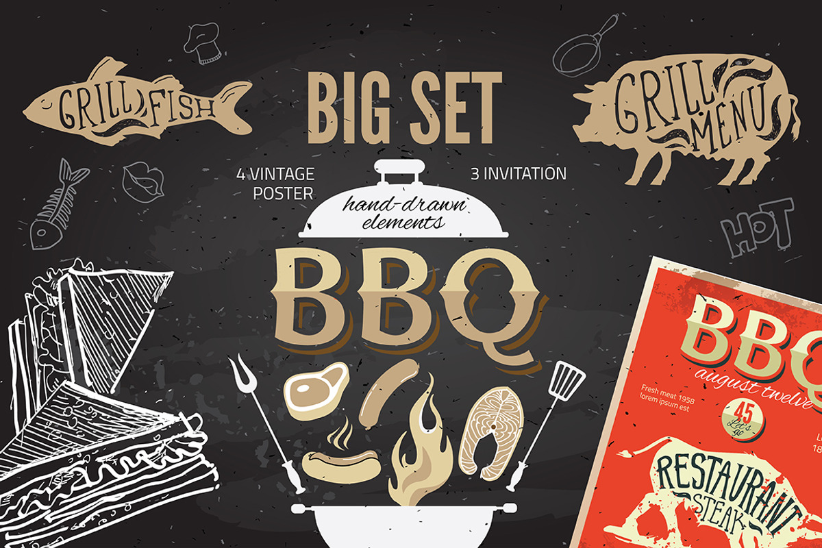 Big barbeque set, an Object Graphic by iriskana (Photo 1 of 5)