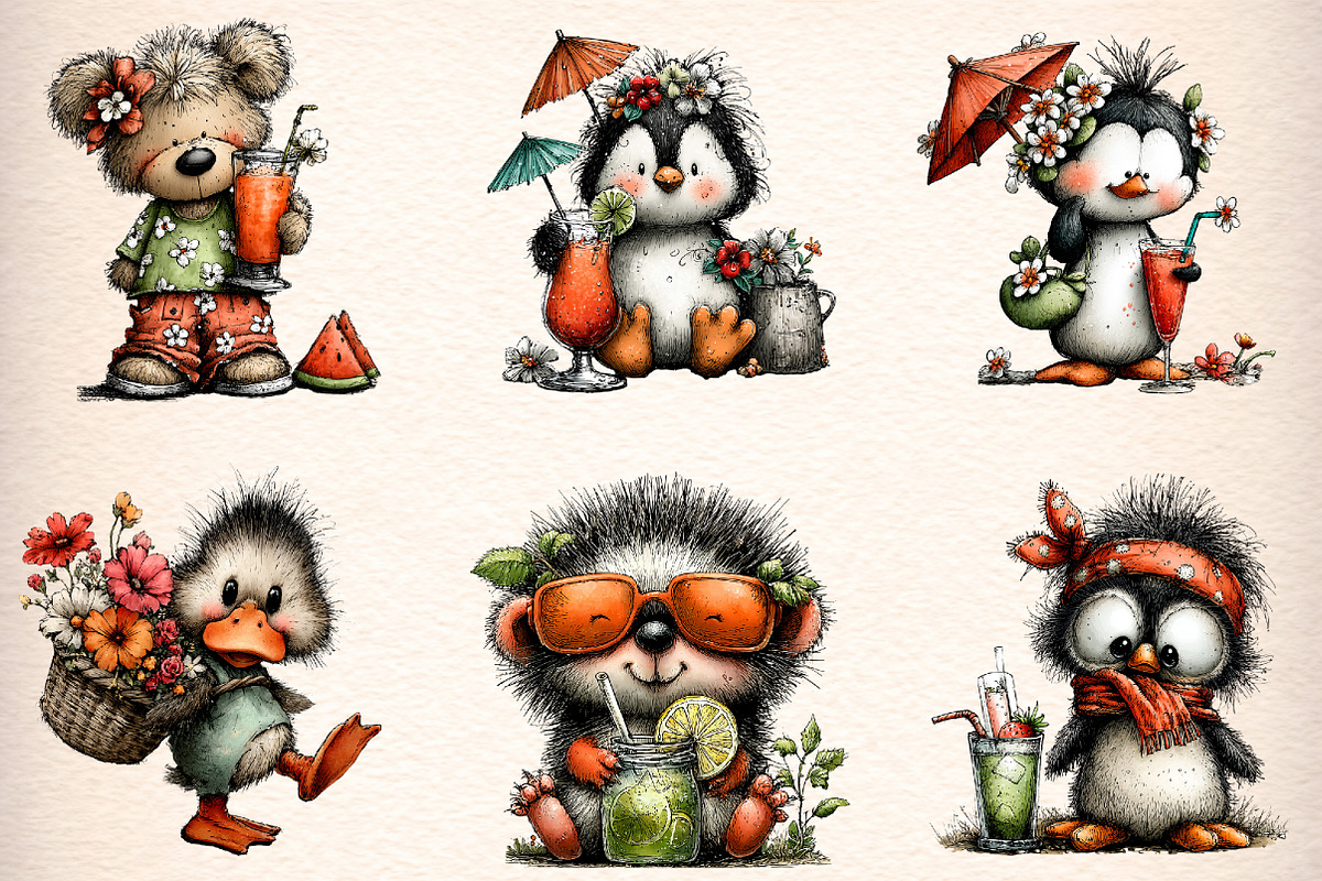 Whimsical Summer Animal Illustration, an Illustration by Digital Artistic99 (Photo 4 of 11)
