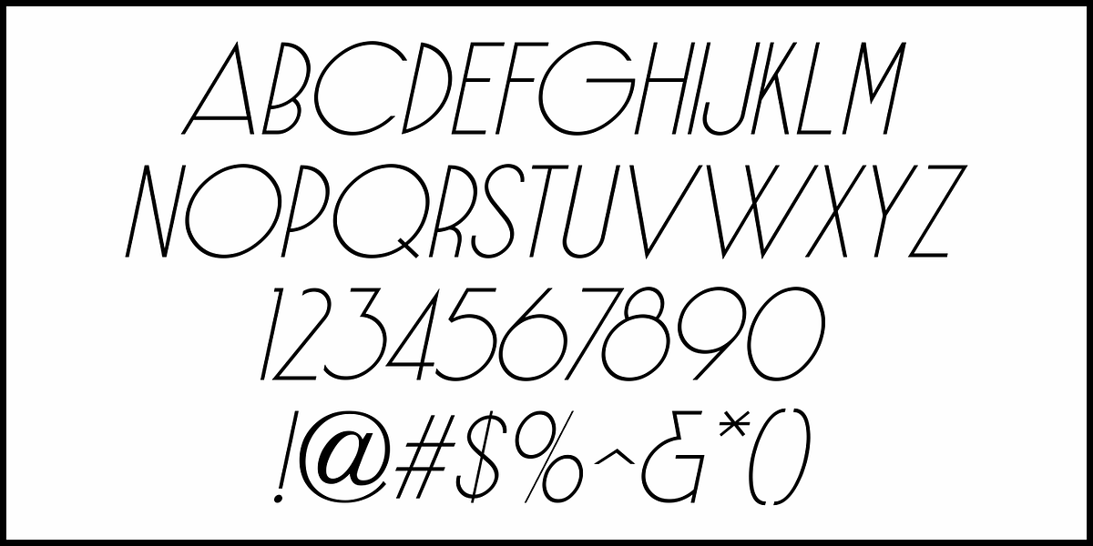 Single Line Deco JNL, a Sans Serif Font by Jeff Levine Fonts (Photo 5 of 5)