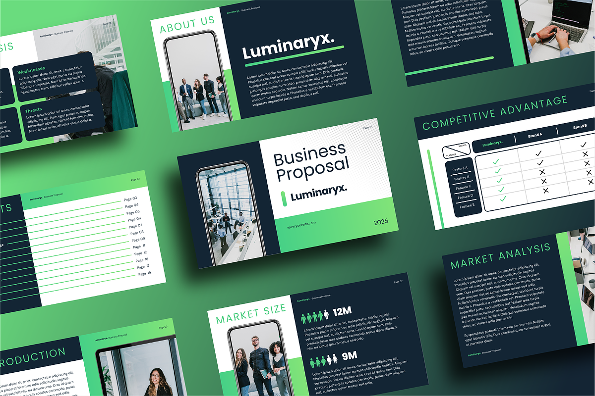 Luminaryx - Business Proposal, a Presentation Template by ArbaStudio (Photo 1 of 5)