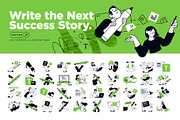 Write the next success story, a Person Illustration by PureSolution (Thumbnail 1 of 6)