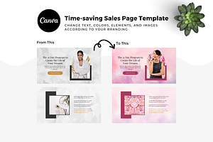 Minimalist Canva Sales Page Template