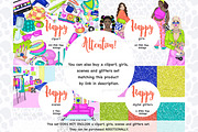 Hippie Digital Paper | Retro Pattern, a Pattern Graphic by GlamArtZhanna (Thumbnail 4 of 4)