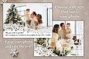 Snowflakes Photo Cards Template PSD, a Card Template by PSD templates and Photos (Thumbnail 3 of 6)