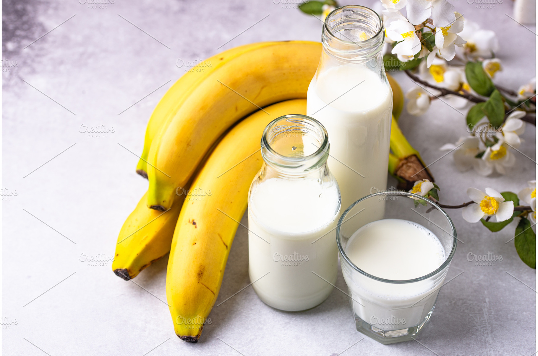 Korean banana milk, trendy drink, a Food & Drink Photo by Yulia Furman