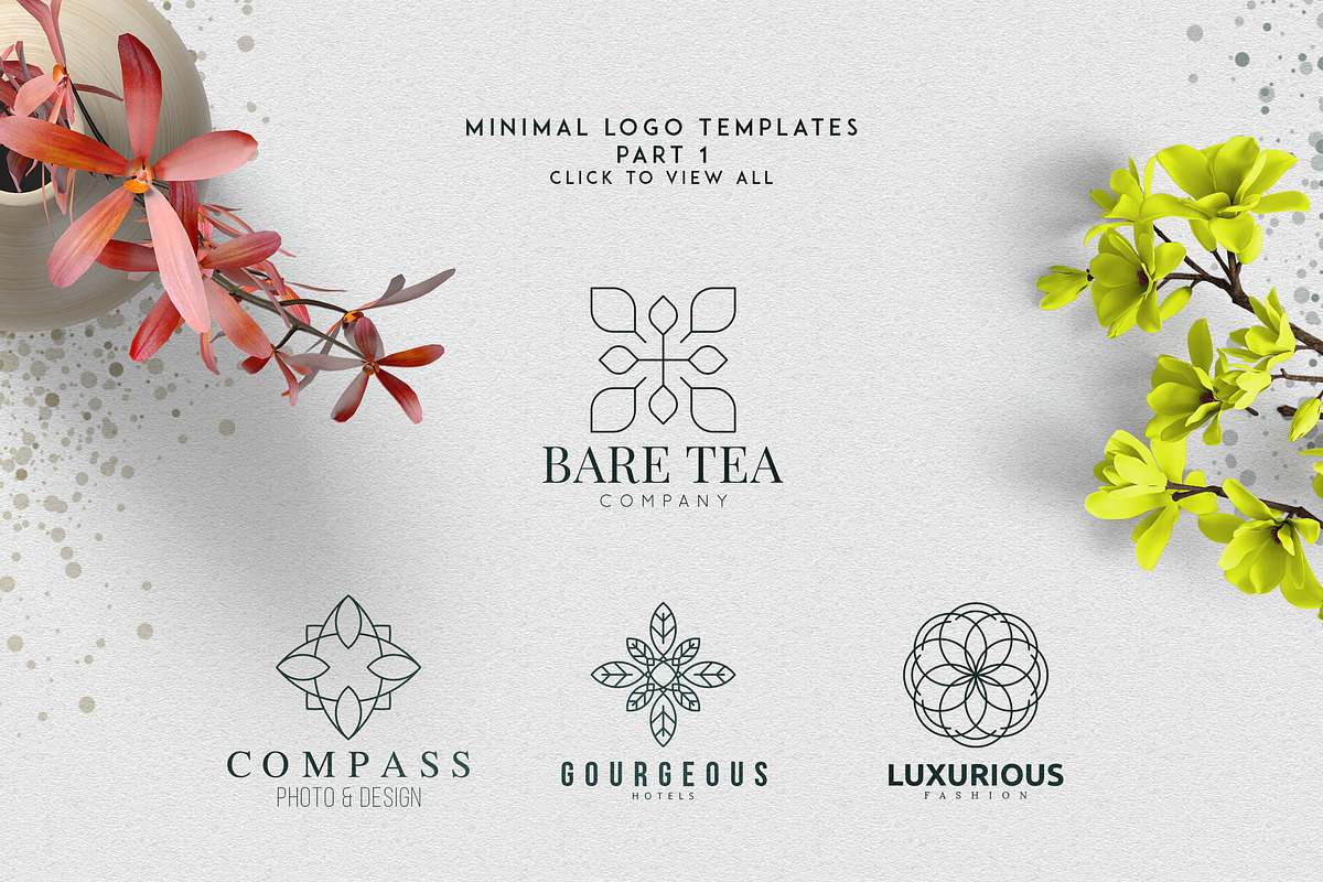 [Spring Vibes] 40 Minimal Logos -50%, a Branding & Logo Template by VP Fonts (Photo 6 of 9)