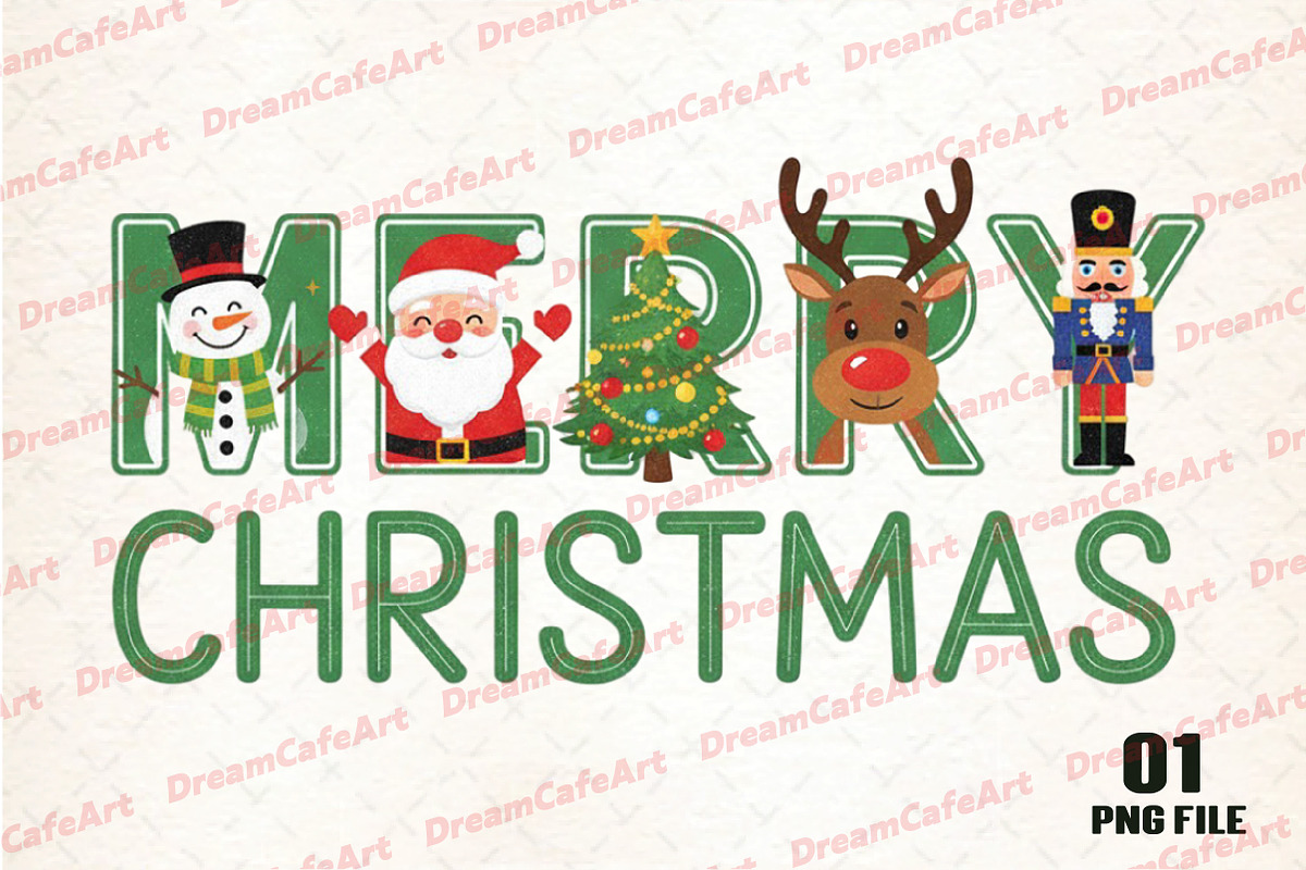 Merry Christmas AND Happy New Year, an Illustration by DreamCafeArt (Photo 1 of 4)