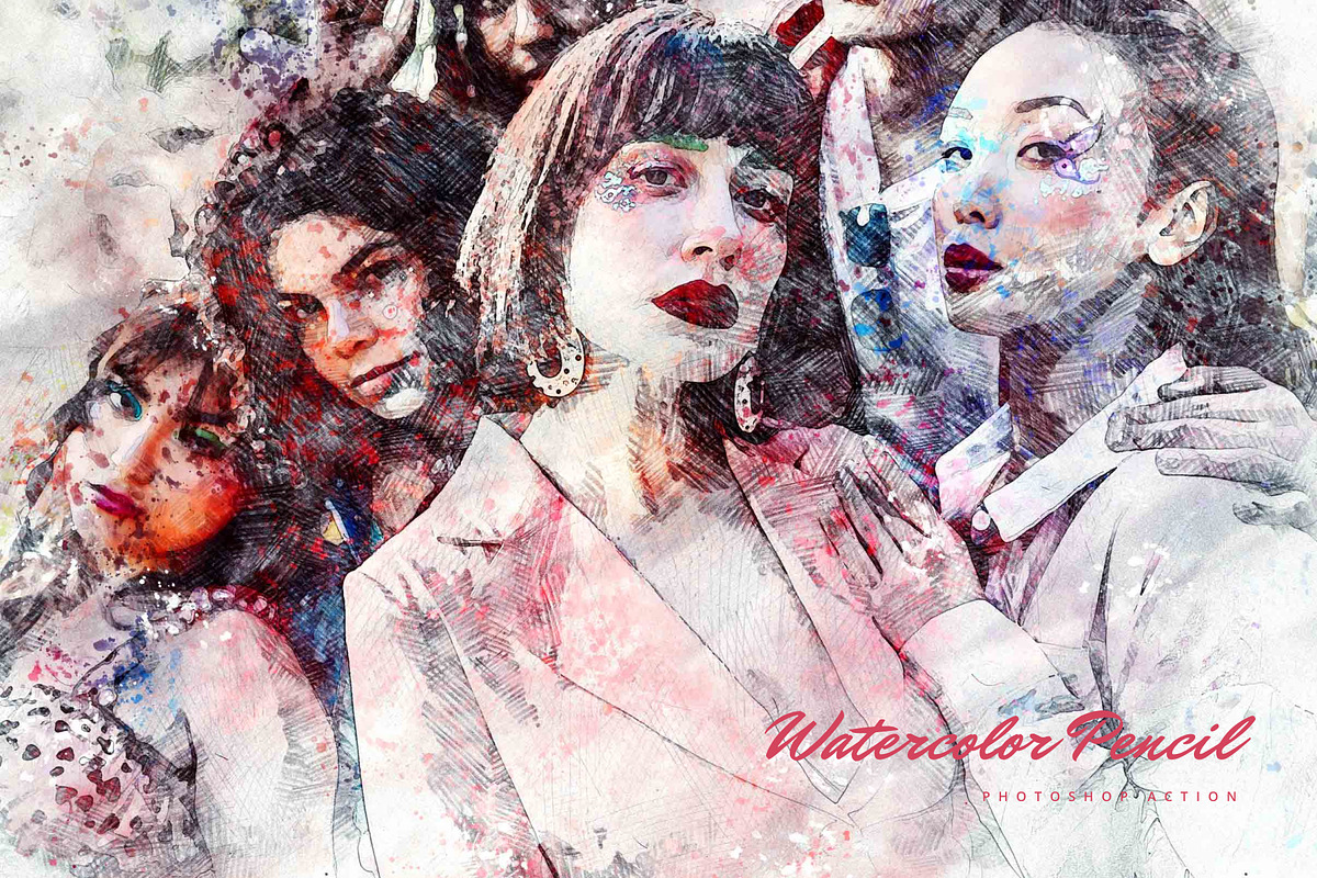 Watercolor Pencil Effect, an Action Add-On by AndriyFM (Photo 4 of 14)
