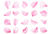 Pink sakura petal collection set, an Object Illustration by Yayasya (Thumbnail 3 of 3)