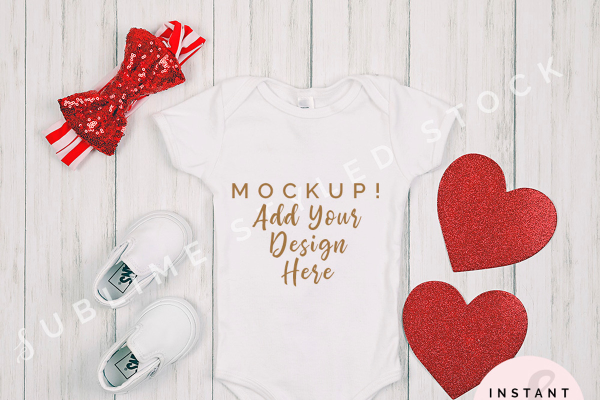 Onesie Mockup Bundle, Baby Bodysuit, an Apparel Mockup by SUBLIME Styled Stock (Photo 4 of 17)