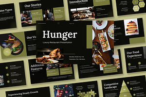 Luxury Restaurant Keynote Templates, a Presentation Template by Fit-tee