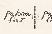 Paloma Hand Painted Font, a Handwritten Font by Madeline ODonoghue Design (Thumbnail 1 of 4)