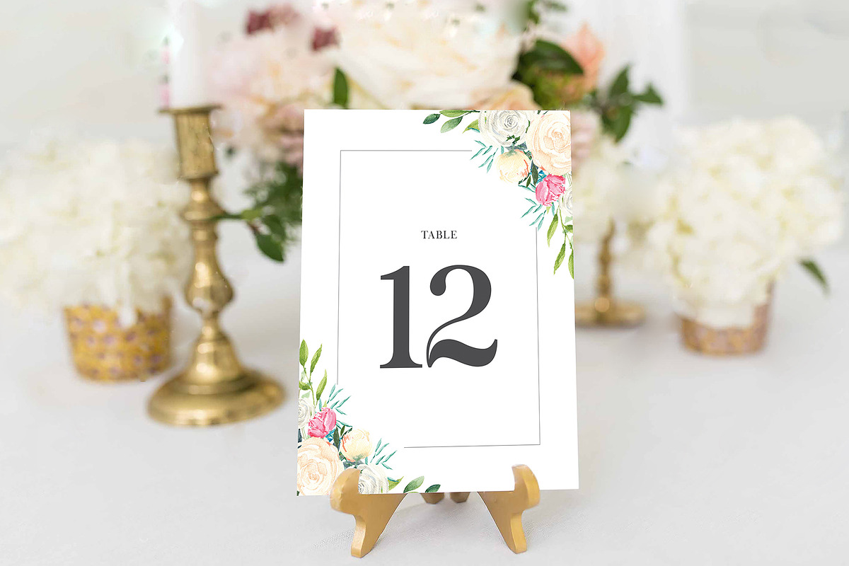 Table Card Template, an Invitation Template by ShineOnWedding (Photo 4 of 12)