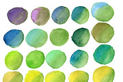 420 hand drawn watercolor spots, a Texture Graphic by Art Loft (Thumbnail 8 of 14)