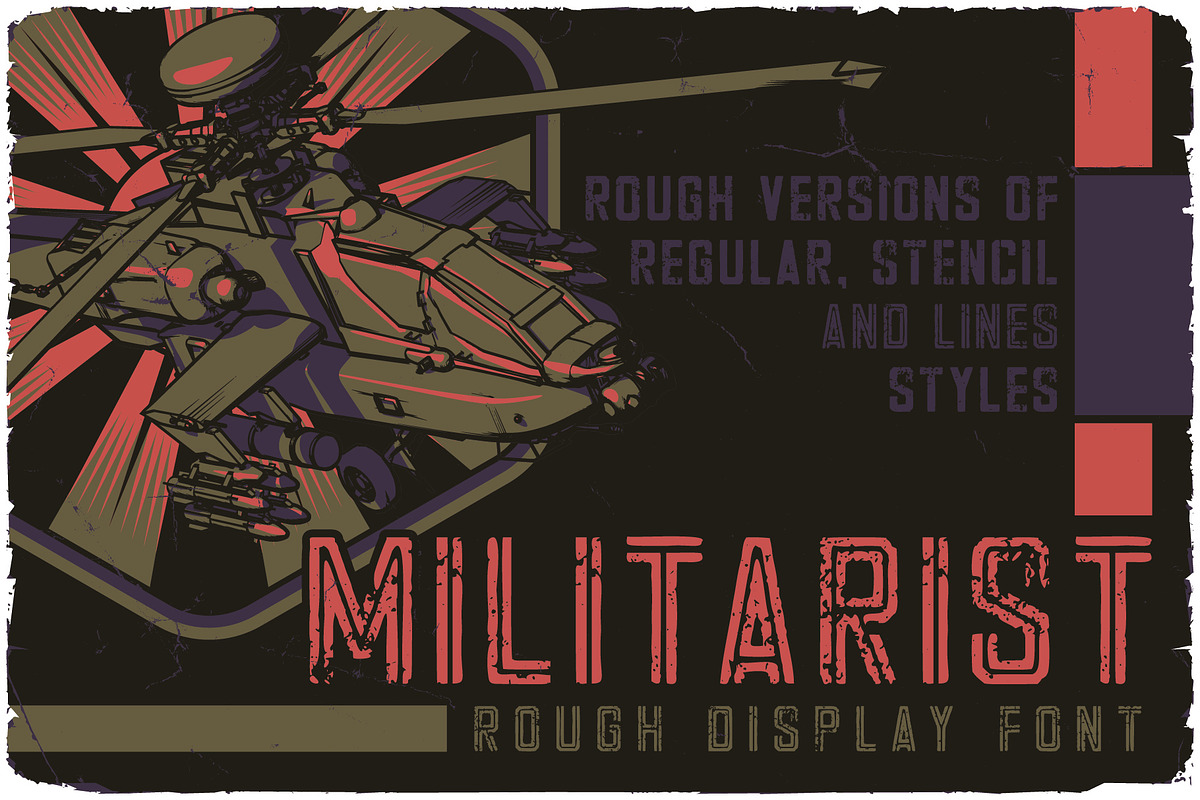 Militarist Font And Graphics, a Blackletter Font by VozzyStock (Photo 3 of 10)