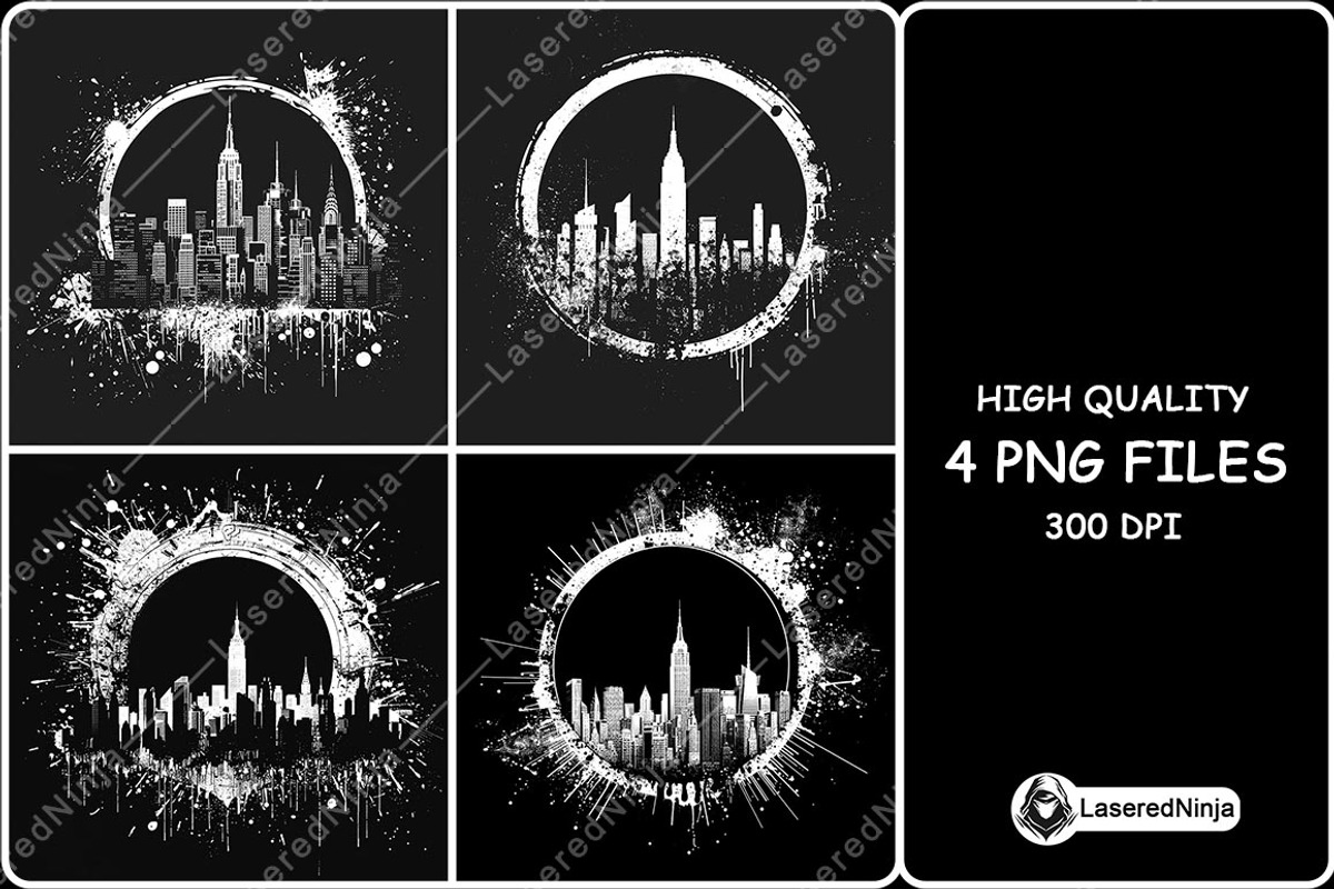 New York Logo City Skyline Urban, a Background Graphic by LaseredNinja (Photo 1 of 7)