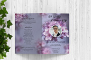 Floral Funeral Program Template, a Brochure Template by Template Shop (Thumbnail 2 of 5)