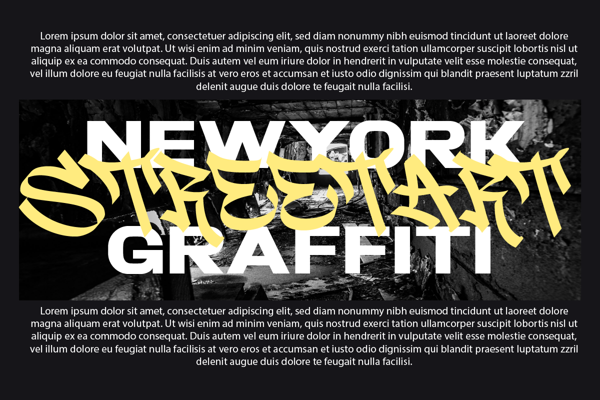Street Breaker Urban Graffiti Font, a Blackletter Font by Ronny Studio (Photo 2 of 9)