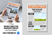 Front Page Newspaper Template, a Magazine Template by ZoloDesignHub (Thumbnail 1 of 7)