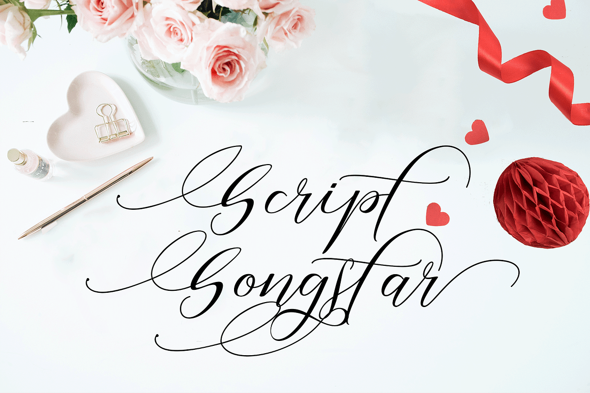 Sinthiya Bella, a Script Font by Deniz86 (Photo 3 of 11)