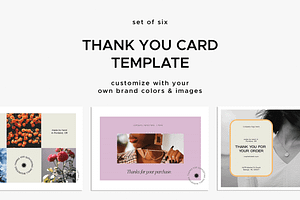 Thank You Card Set, a Card Template by Mere Hunter