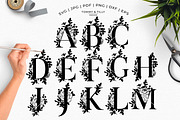 Bouquet Floral Alphabet - Vector SVG, an Object Graphic by Tommy & Tilly Design (Thumbnail 2 of 5)