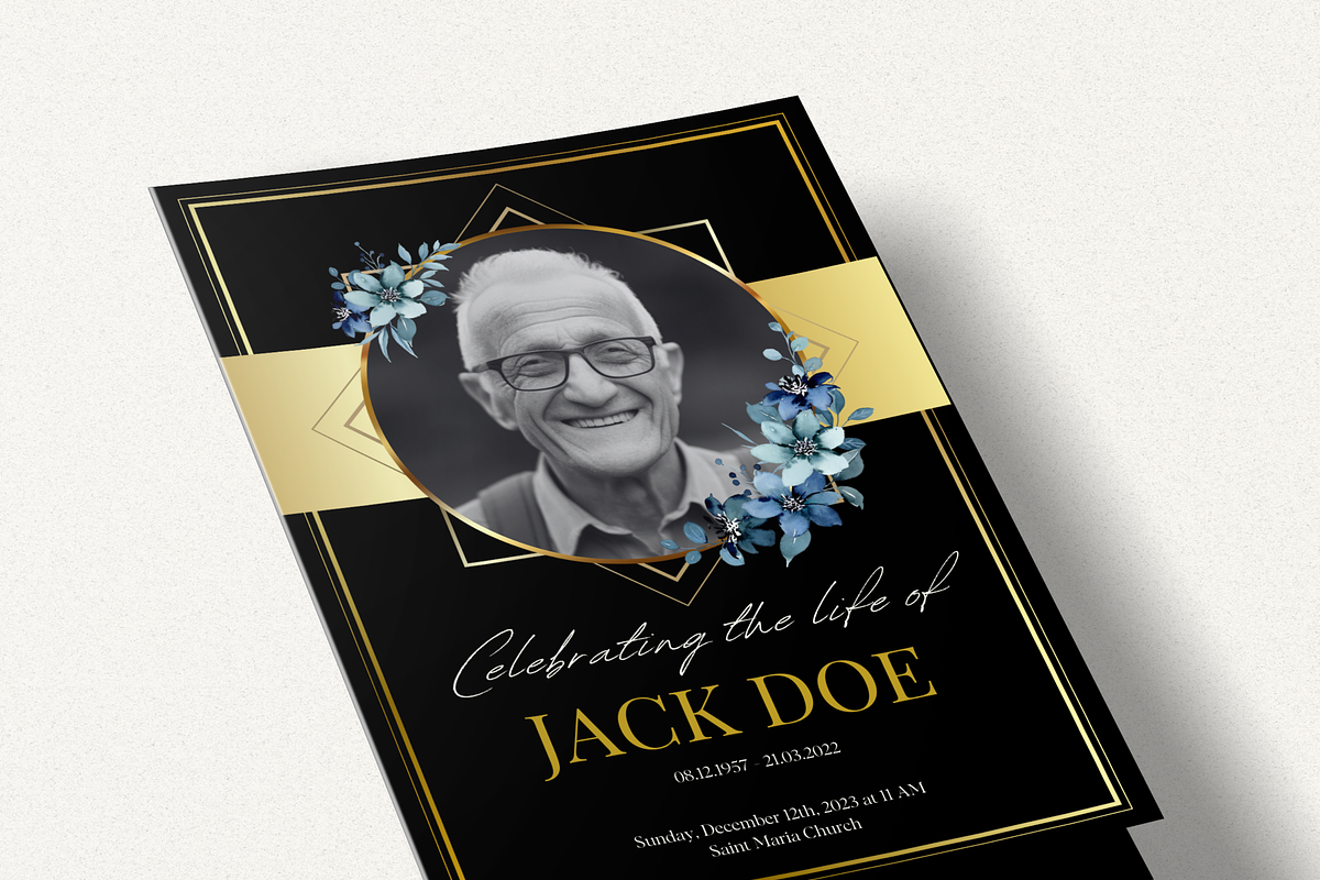 Funeral Program Template Set I Canva, an Invitation Template by The Social Stuff (Photo 7 of 9)