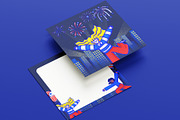 Freedom & Fireworks Celebration, a Seasonal Illustration by CreativeValuation (Thumbnail 8 of 12)