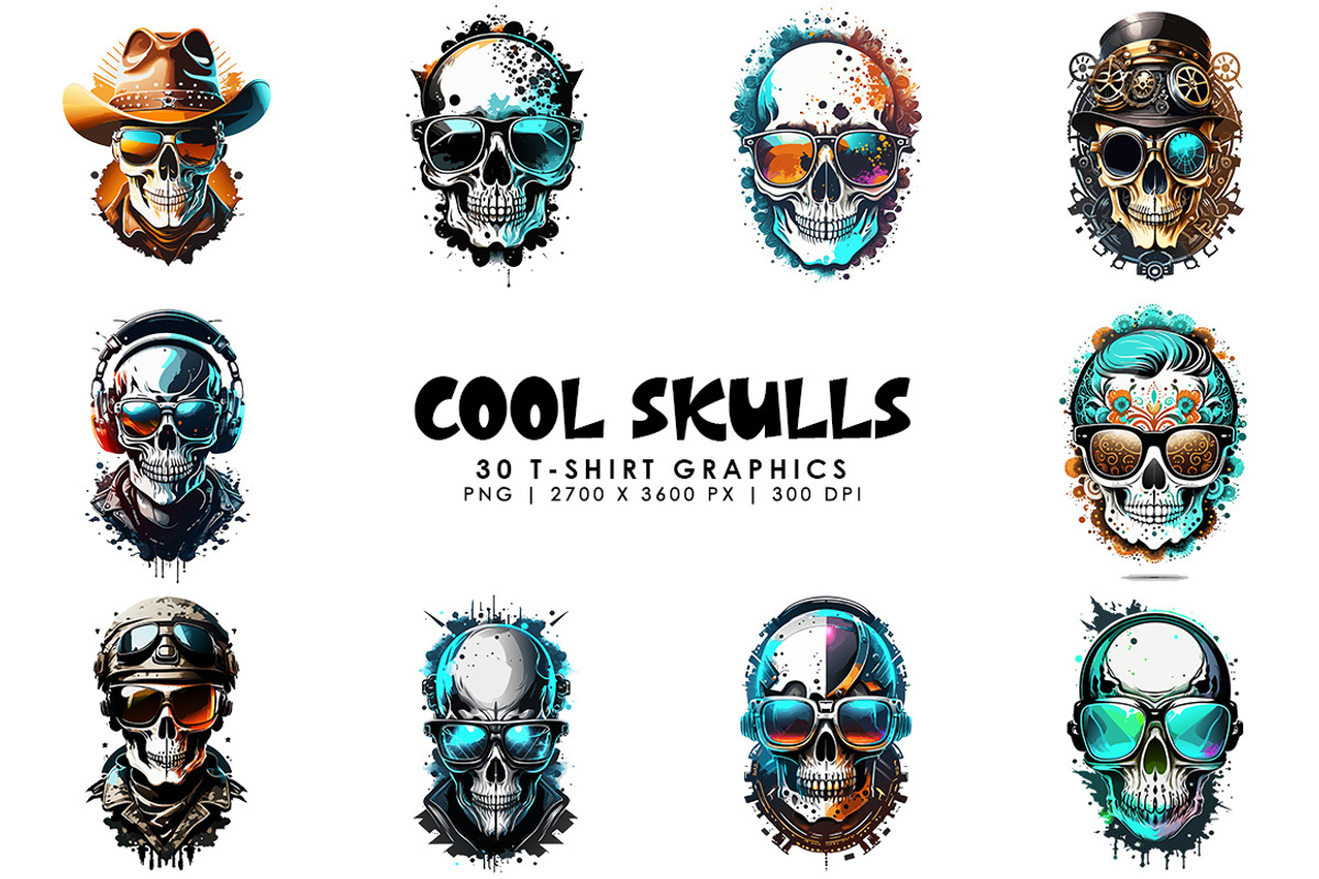 Cool Skulls, a Decorative Illustration by Digital Art Creations (Photo 5 of 5)