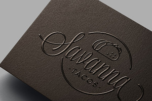 Spot UV Printing Logo Mockup