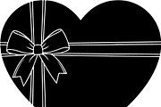 Black Heart Love Silhouette Icons Se, an Illustration by Designer_Momina (Thumbnail 17 of 18)