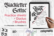 Blackletter Calligraphy Workbook Set, a Templates & Theme by ZenLettering (Thumbnail 1 of 9)
