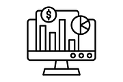 Data Chart Line Icon, an Outline Icon by Pexelpy (Thumbnail 2 of 2)