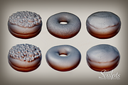 Doughnut Selection 01, a Food & Drink 3D Model by Adam Sculpts (Thumbnail 5 of 5)