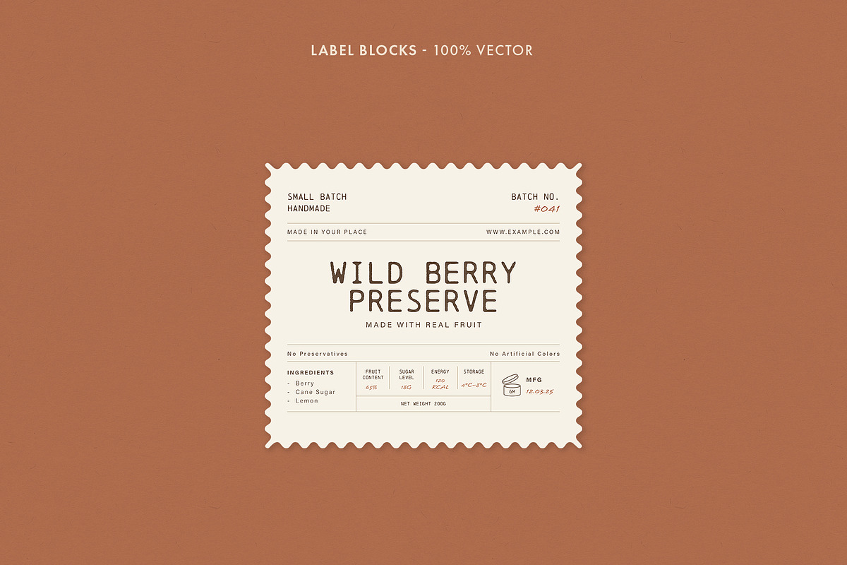 Product Label Template Set, a Stationery Template by BrandPacks (Photo 7 of 14)