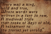 There Was a King Medieval Font, a Serif Font by Fontastic Ventures (Thumbnail 3 of 5)