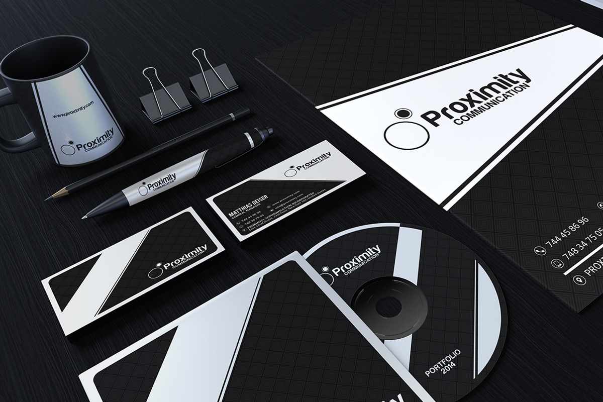 Black And White Corporate Identity, a Stationery Template by Marvel (Photo 3 of 5)